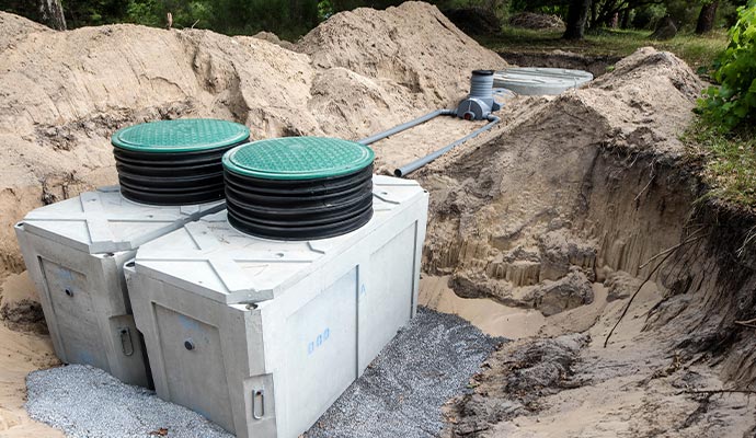 Septic system installation