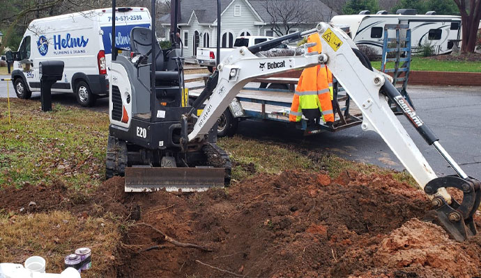 Sewer Line Excavation