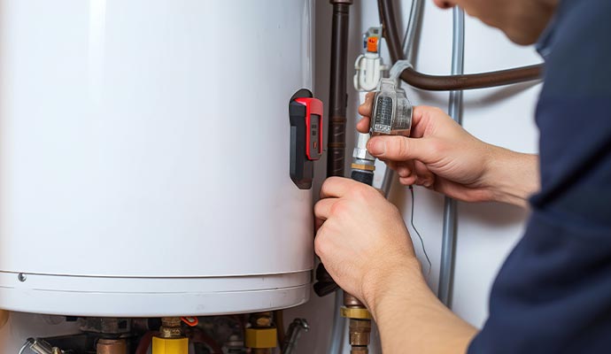 Professional water heater installation service