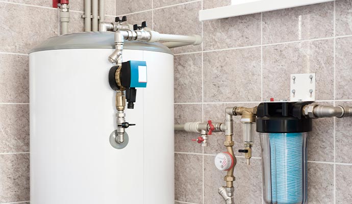 Installed hot water boosters