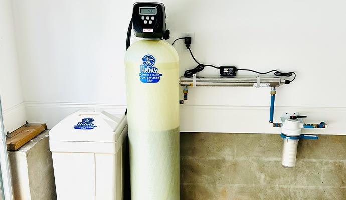 Installed water treatment system