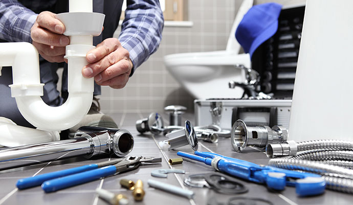 Bathroom plumbing service