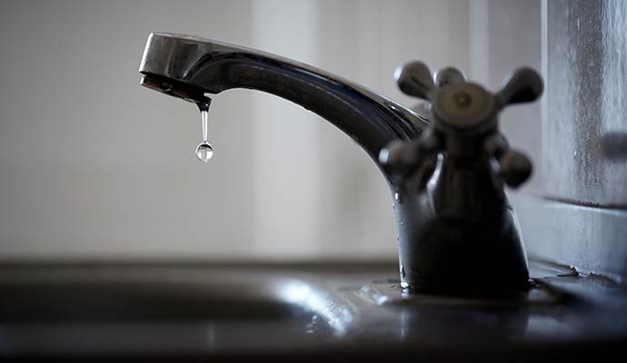 Drip from faucet
