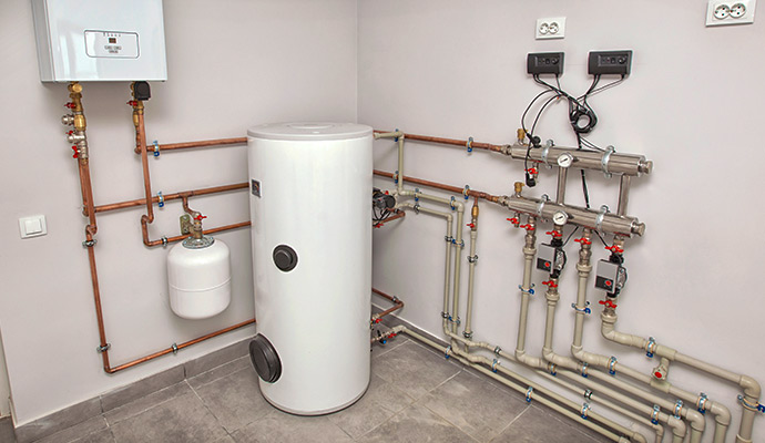 Replaced conventional water heater